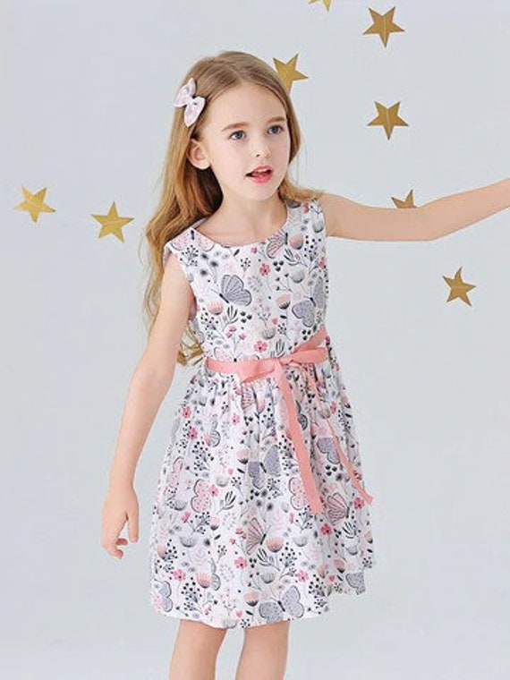 Toddler Girls Butterfly A-Line Dress Kids Girl Dress Toddler | Etsy