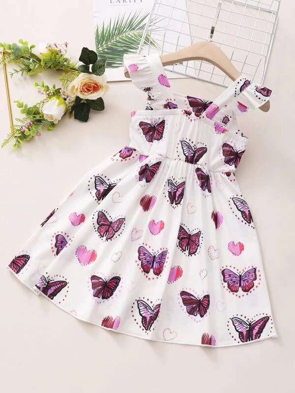 Cute Kids Birthday Dress For Girl Toddler Girls Butterfly And | Etsy