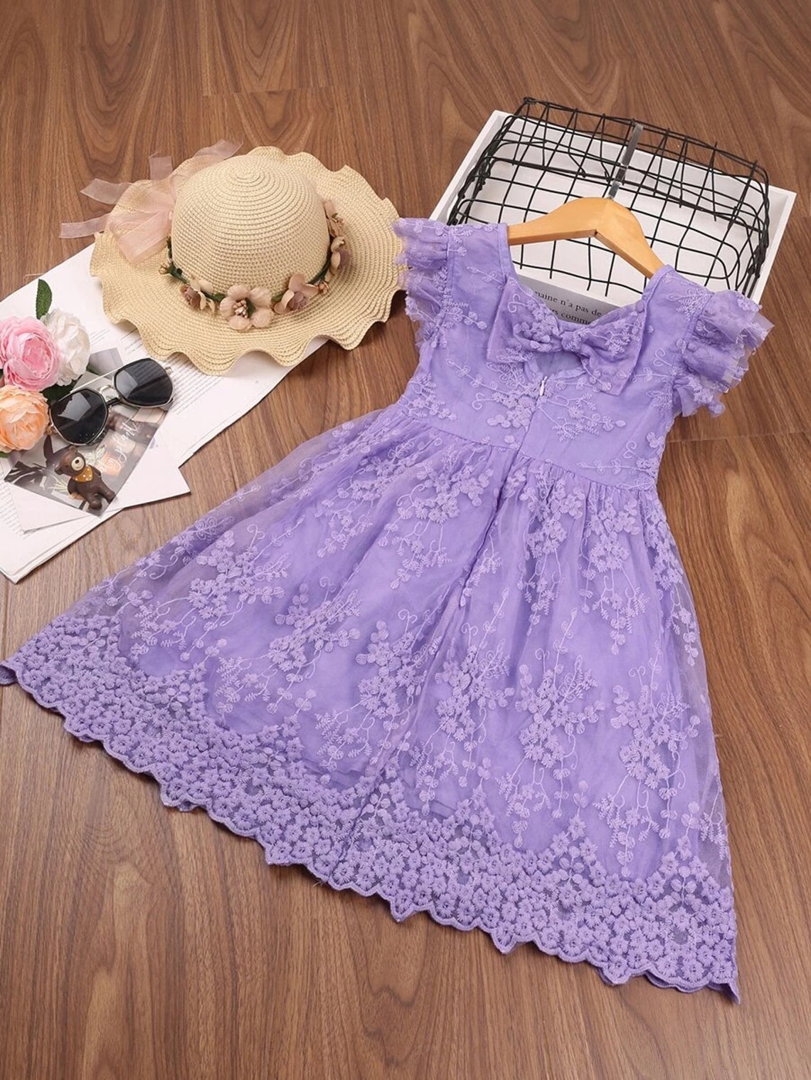 Cute Kids Birthday Dress For Girl Toddler Girls Lace Dress Etsy