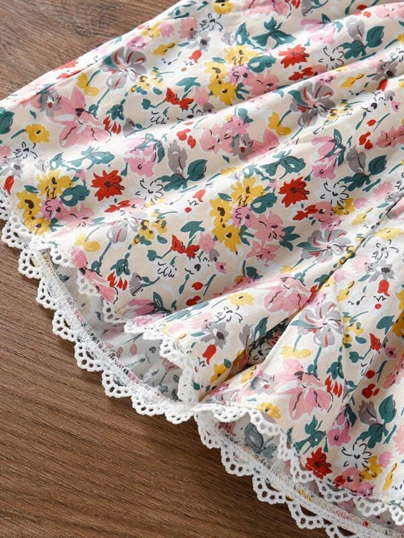 Cute Girl Clothing Set Toddler Girls Floral Print Shirred Cami Top /& Shorts Little Girl Cute Outfit Clothes Set