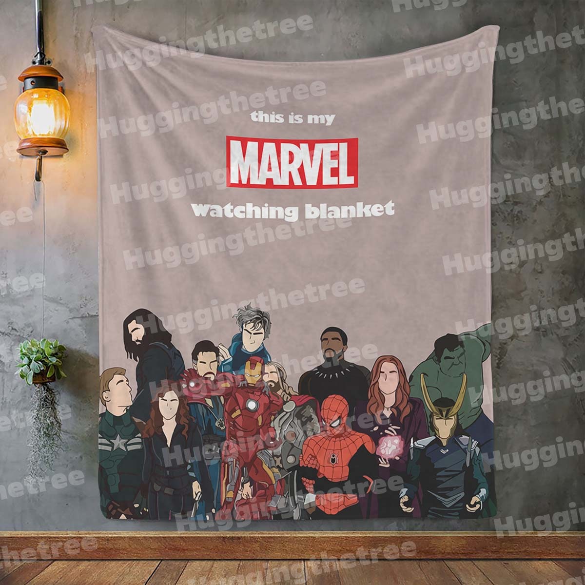 Custom Marvel Watching Blanket Personalized Marvel Blanket Etsy