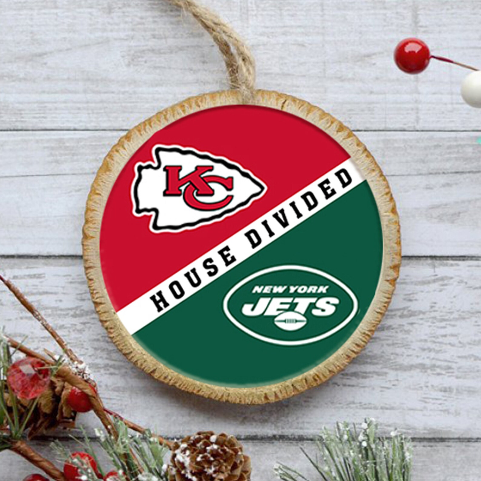 House Divided Ornament NFL MLB NBA Football Baseball Etsy