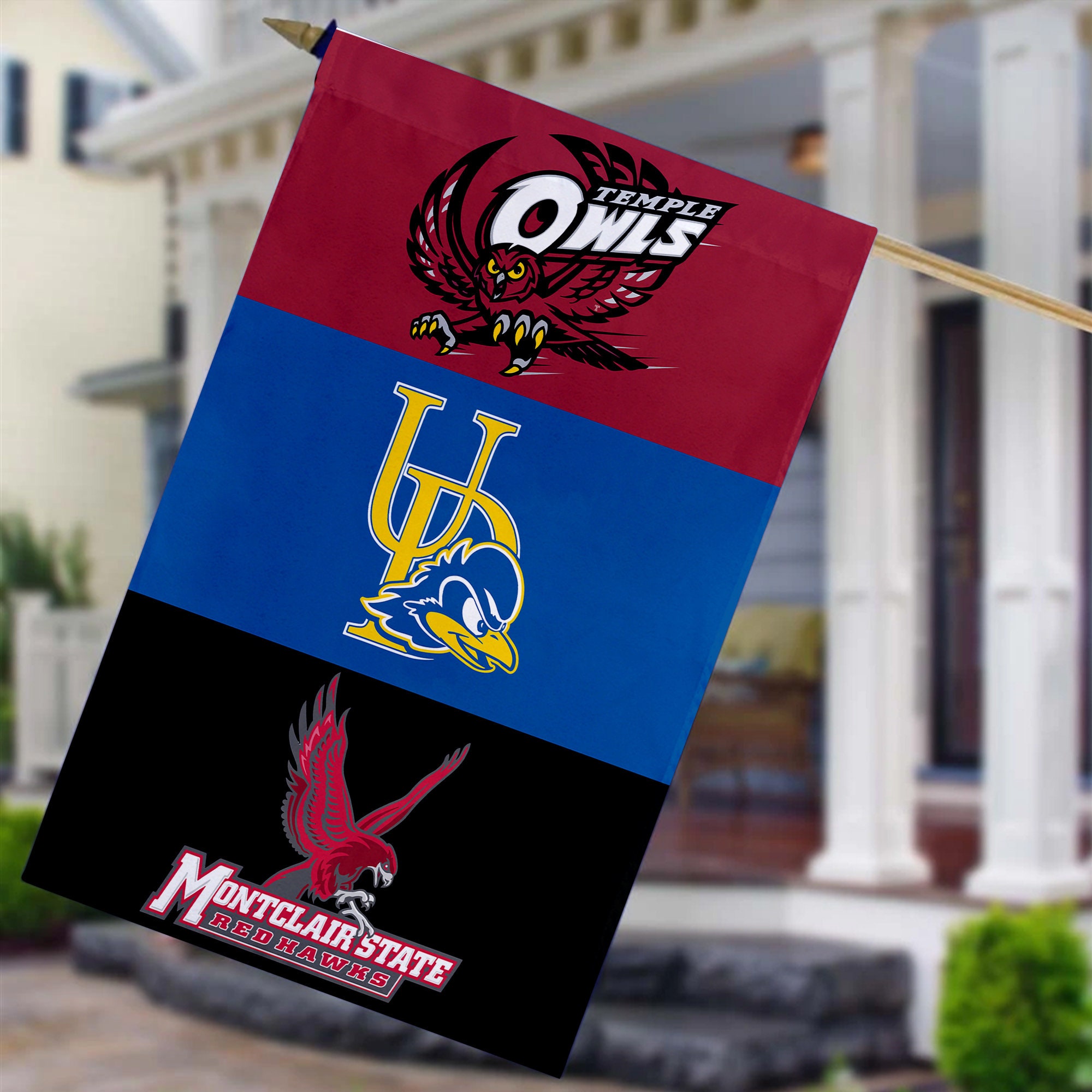 Personalized 4 House Divided Flag Make Your Own Custom House Etsy