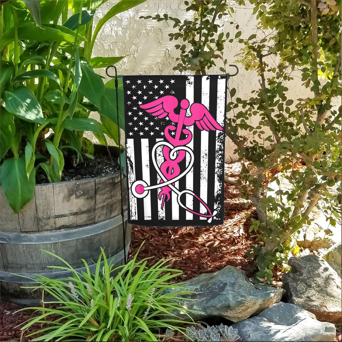 American Nurse Flag Personalized Nurse Patriotic 4Th Of Etsy