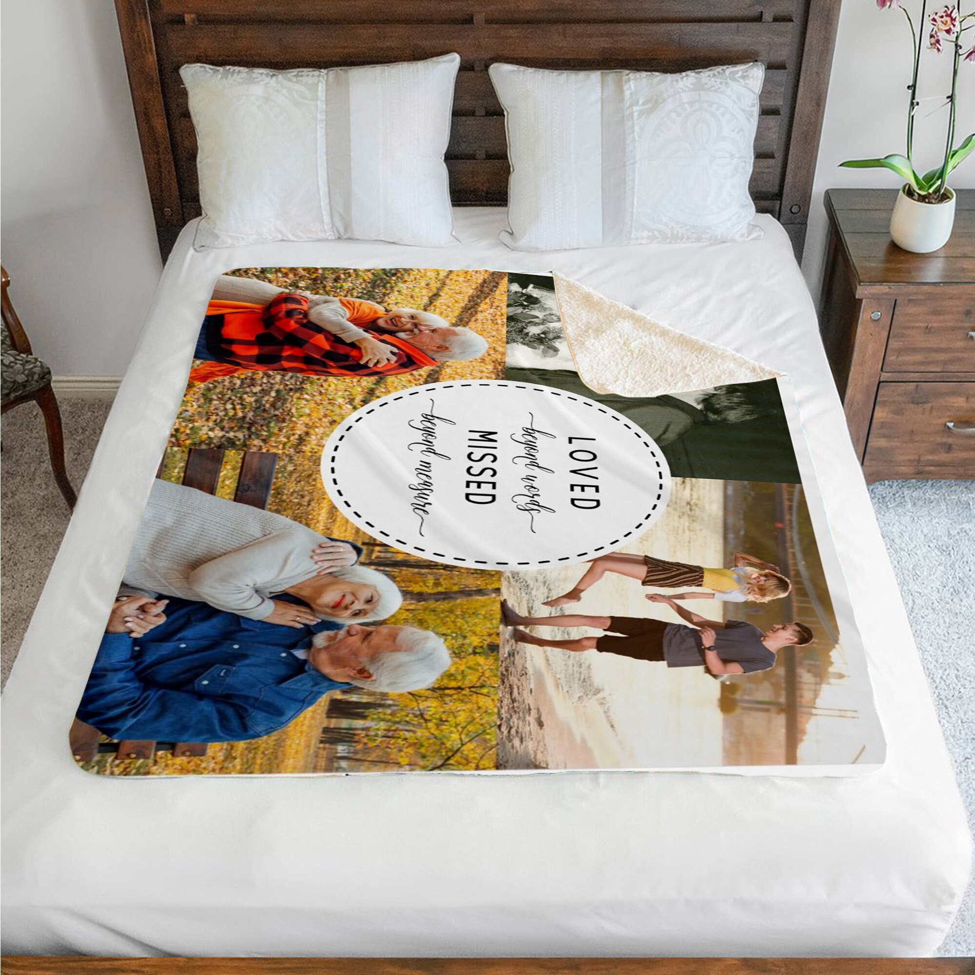 Custom Blanket With Pictures Blanket Love Blanket Pictures Etsy