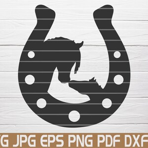 Horse Svg Horseshoe Svg Horse Shoe Svg Cowboy Svg Horse Cut File Equestrian Svg Print Country Horse Svg Printable Vector Clip Art Digital