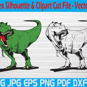 T-Rex Svg Cut File T-Rex Svg Trex Svg Dinosaur Svg T-rex Clipart T-Rex Files For Cricut T-Rex Cut Files For Silhouette Dxf Png Eps Jpg
