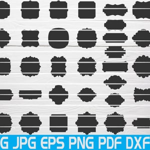 Frame Silhouette Svg Frames Svg Tags Svg Label Svg Decorative Frames Svg Frame and Borders Svg Tags Cut File Frames Cut Silhouette Cricut