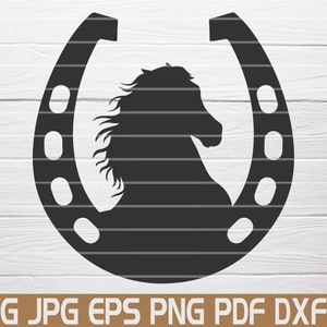Horse Svg Horseshoe Svg Horse Shoe Svg Cowboy Svg Horse Cut File Equestrian Svg Print Country Horse Svg Printable Vector Clip Art Digital