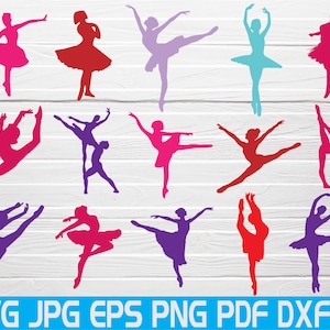 Ballerina Svg Ballerina Silhouette Cut Files Ballet Svg Dancer Svg Ballerina Clipart Svg Files For Cricut Vector Printable Instant Download