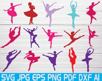 Ballerina Svg Ballerina Silhouette Cut Files Ballet Svg Dancer Svg Ballerina Clipart Svg Files For Cricut Vector Printable Instant Download