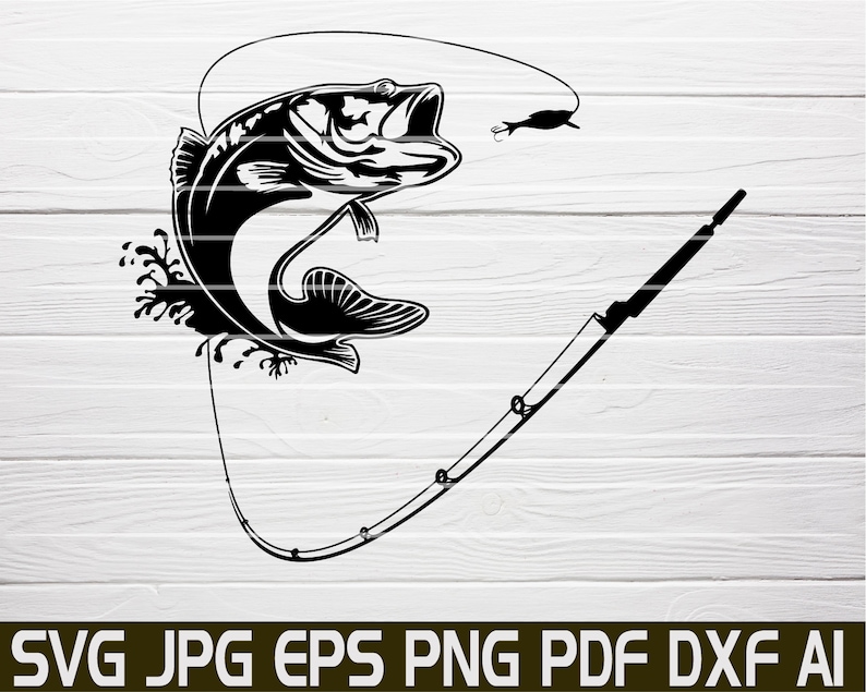 Free Free 222 Silhouette Bass Fish Svg SVG PNG EPS DXF File
