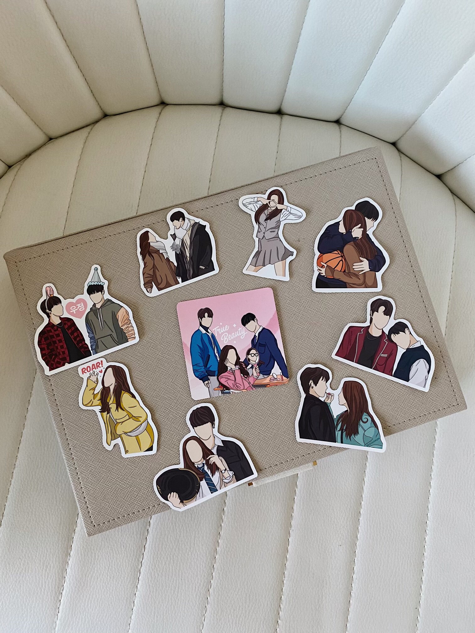 True Beauty Stickers Korean Drama Webtoon Cute Kdrama Aesthetics