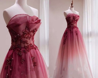 womens red formal dresses