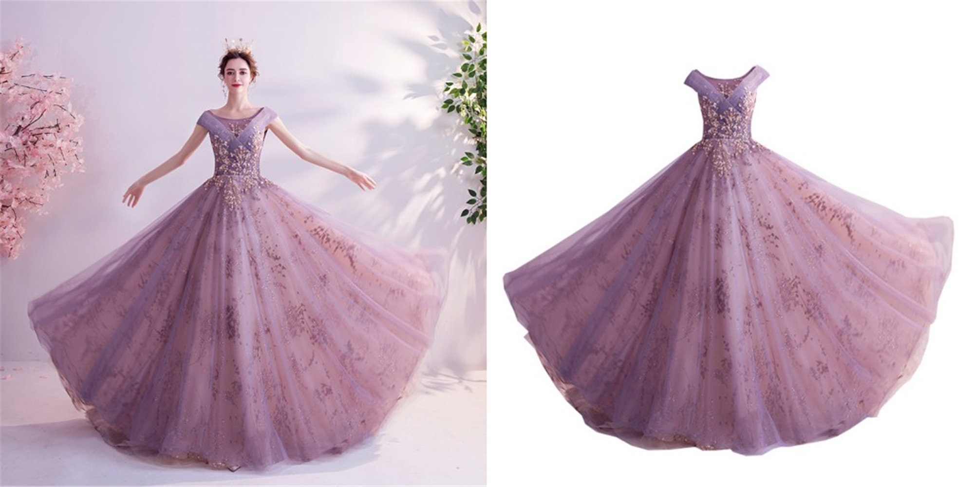 18th birthday lavender gown for debut