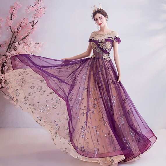 2020 Vestido formal púrpura para el concurso de belleza - Etsy México 2020 Vestido formal púrpura para el concurso de belleza - Etsy México
