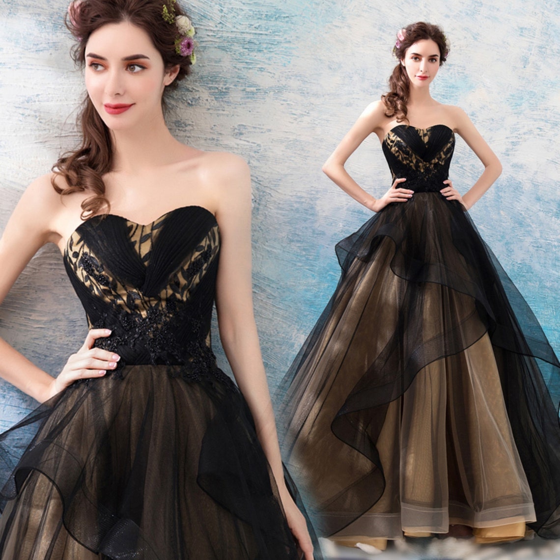 ️ Top 10 Black and Gold Wedding Dresses 2024