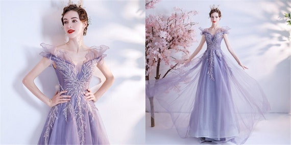 Royal Purple Wedding Party Dress off 