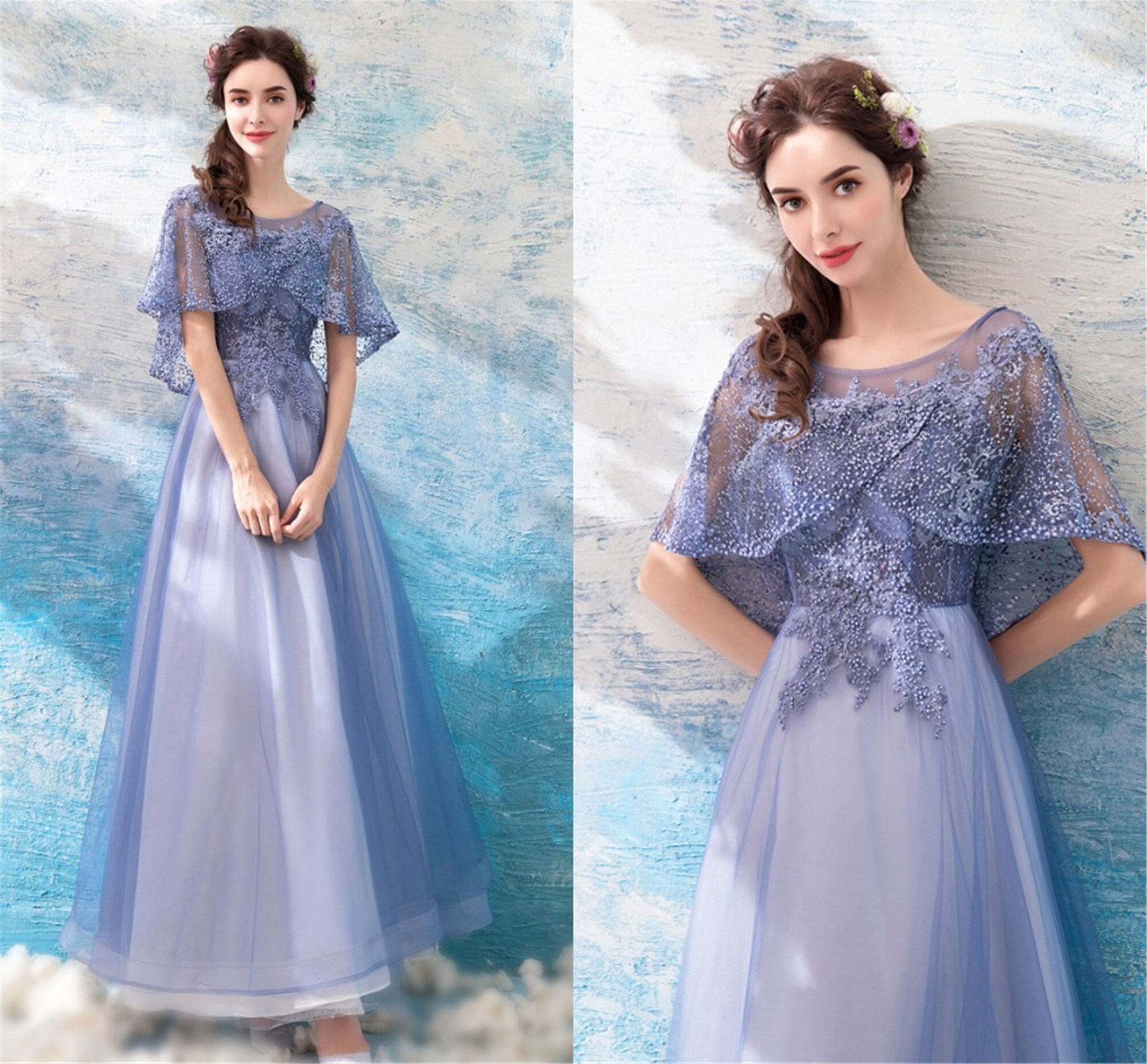 Fairy Princess Prom Dress Ombre Purple Bridesmaid Dress Boho | Etsy