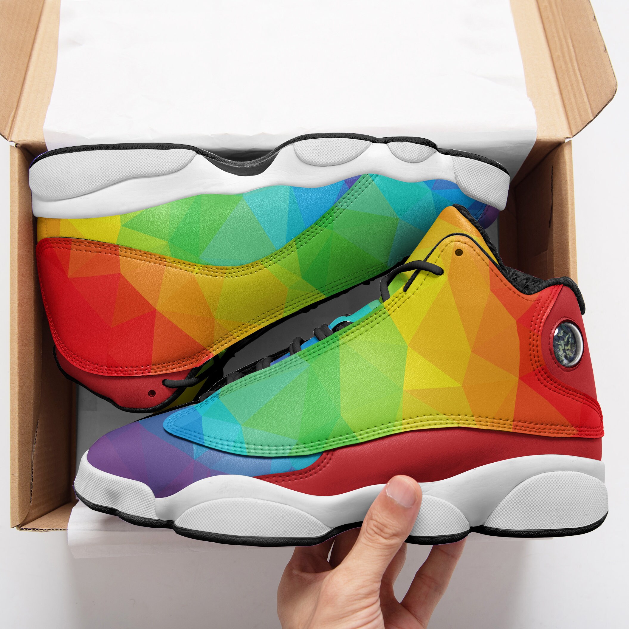 LGBT Jordan 13 Shoes Etsy