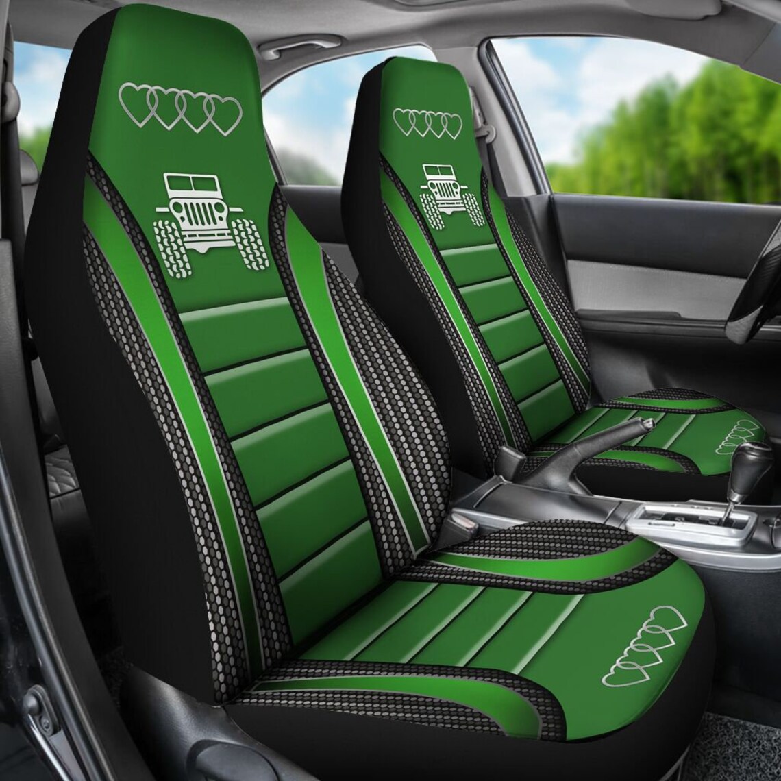 Love Green Jeep Car Seat Covers 02 Etsy