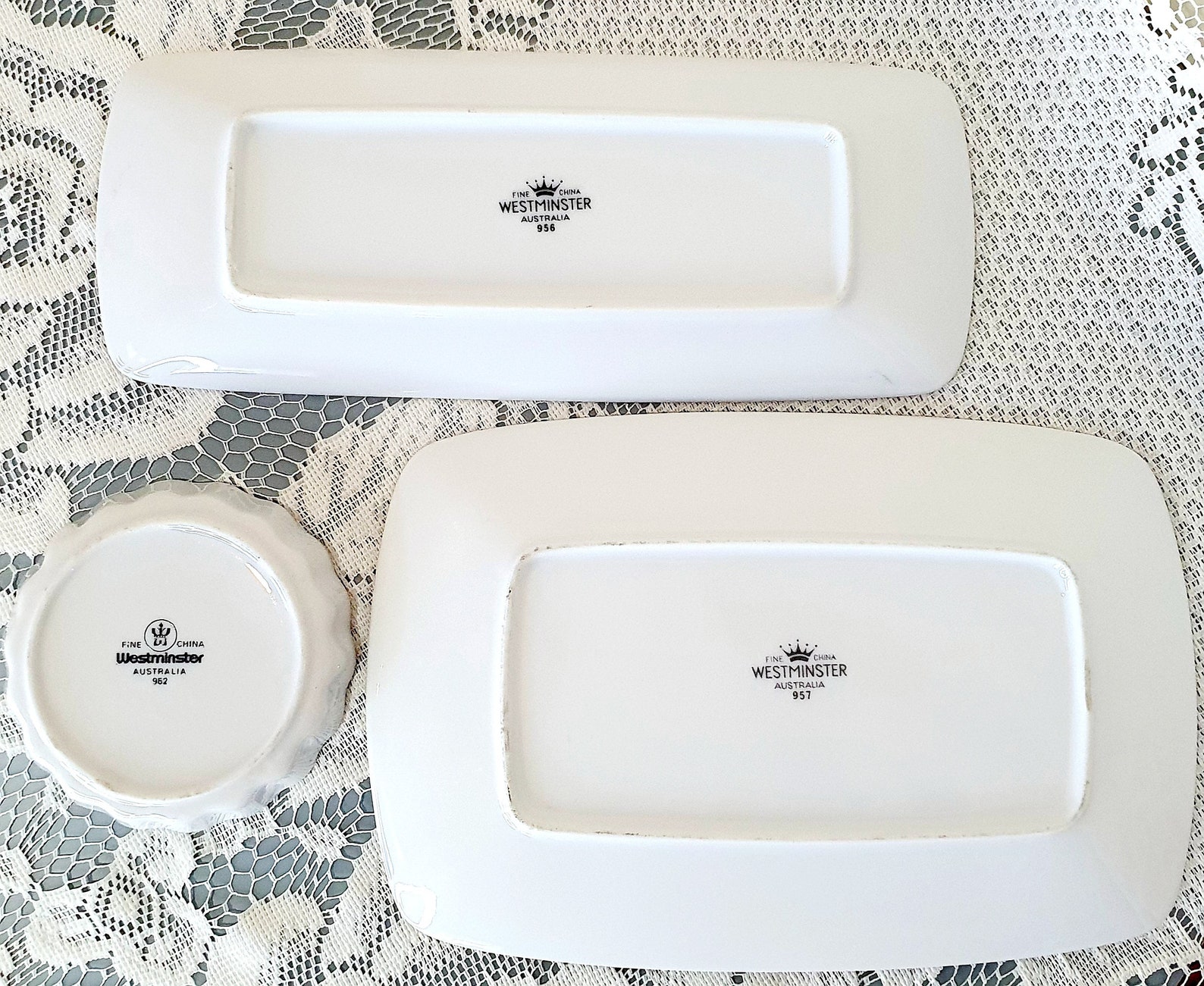 Westminster Fine China Tea Party Trio Etsy Australia