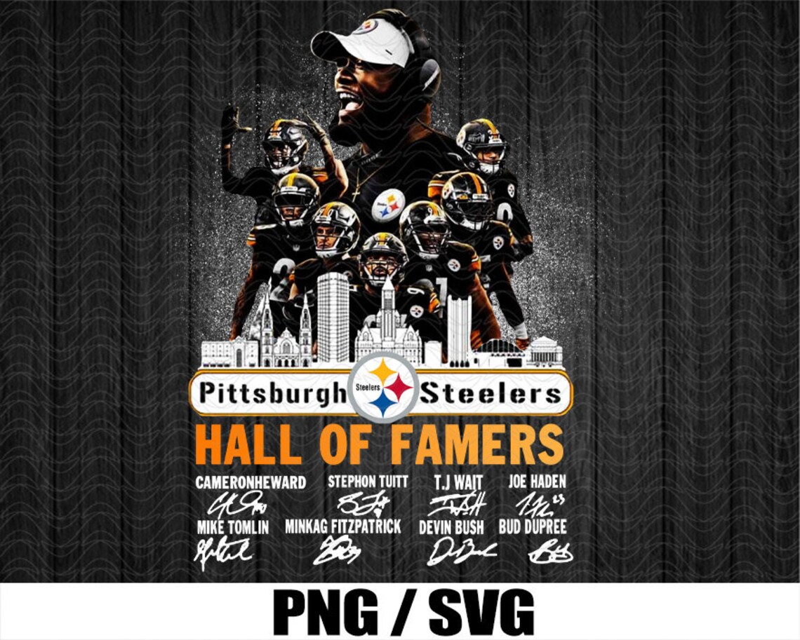 Pittsburgh Steelers Hall Of Famers PNG Format Pittsburgh Etsy