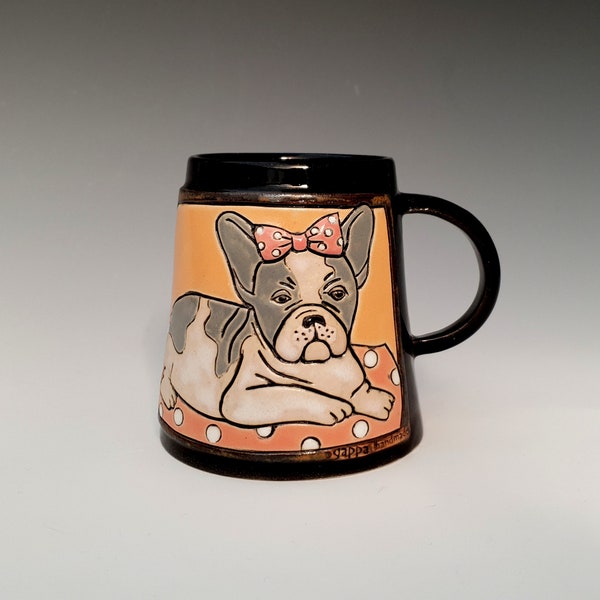 Bulldog Pottery Mug - Etsy