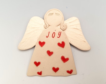 Christmas decoration, Fridge magnet, Angel magnet, Home decor, Kitchen decor, Cute magnet, Ceramic magnet, Handmade ceramic magnet