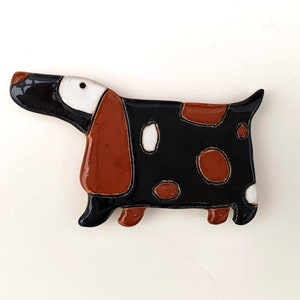 Cute dog magnet Fridge magnet Dog magnet Kitchen decor Animal magnet Home decor Ceramic magnet Handmade citchen magnet Dog lovers gift