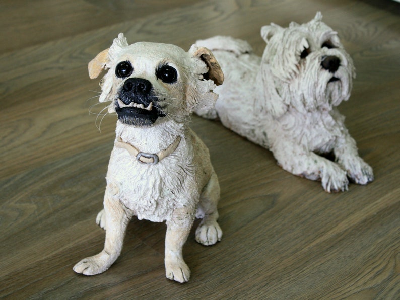 Pet Memorial Statue Custom Dog Sculpture Custom Pet Etsy