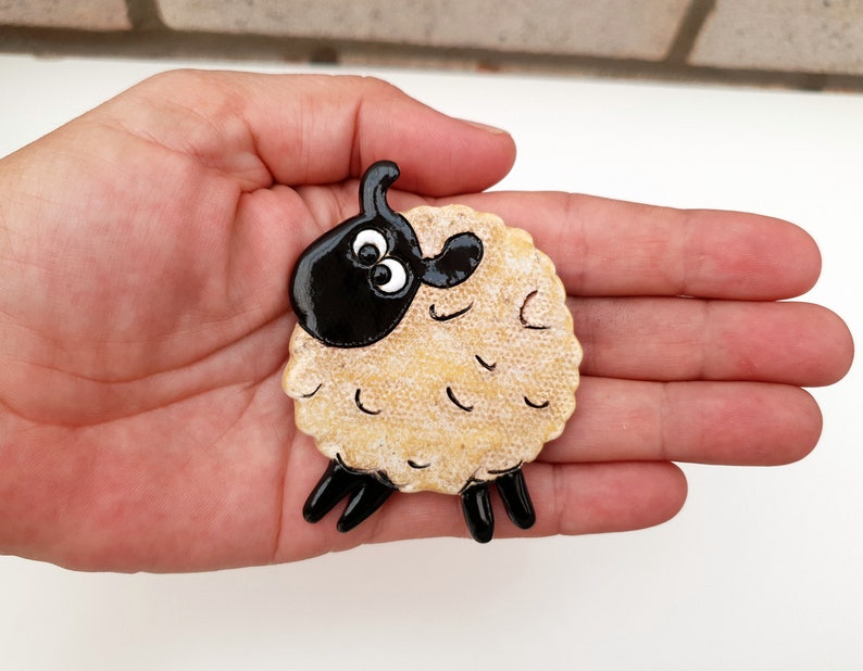Kitchen decor Cute Ceramic Sheep Etsy