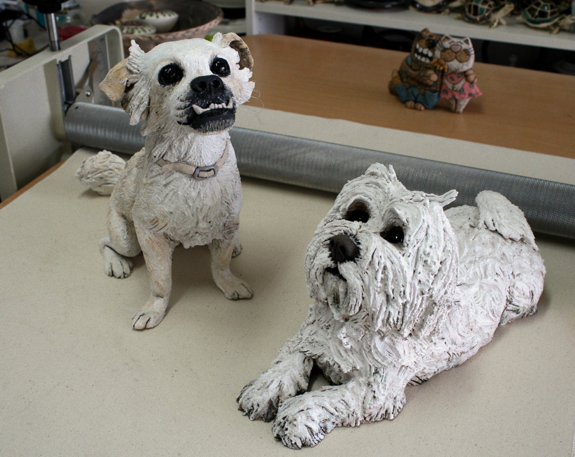 Pet Memorial Statue Custom Dog Sculpture Custom Pet Etsy