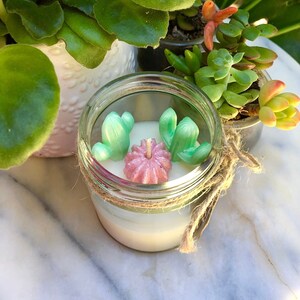 Cactus Soy Wax Candle With Lid Terrarium Gift