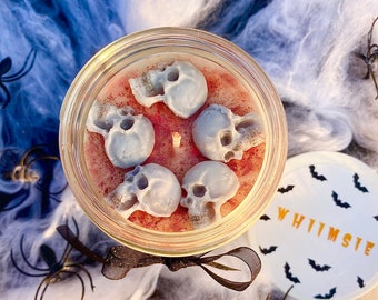 Halloween Skull Candle  Soy Wax