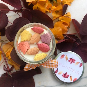 Fall Leaves Autumn Thanksgiving Candle