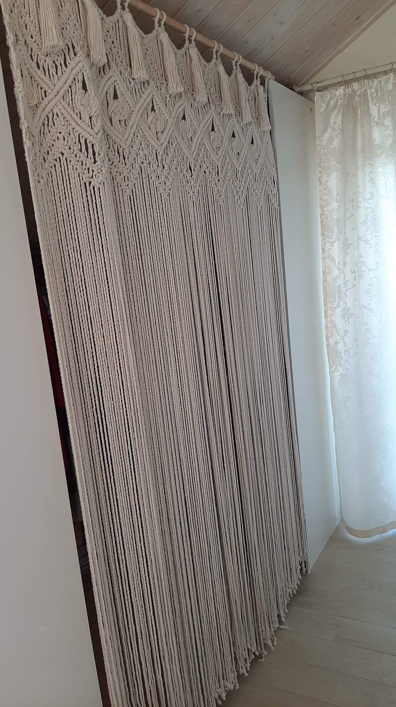 Cortina de Macrame cortinas de puerta colgante de puerta | Etsy