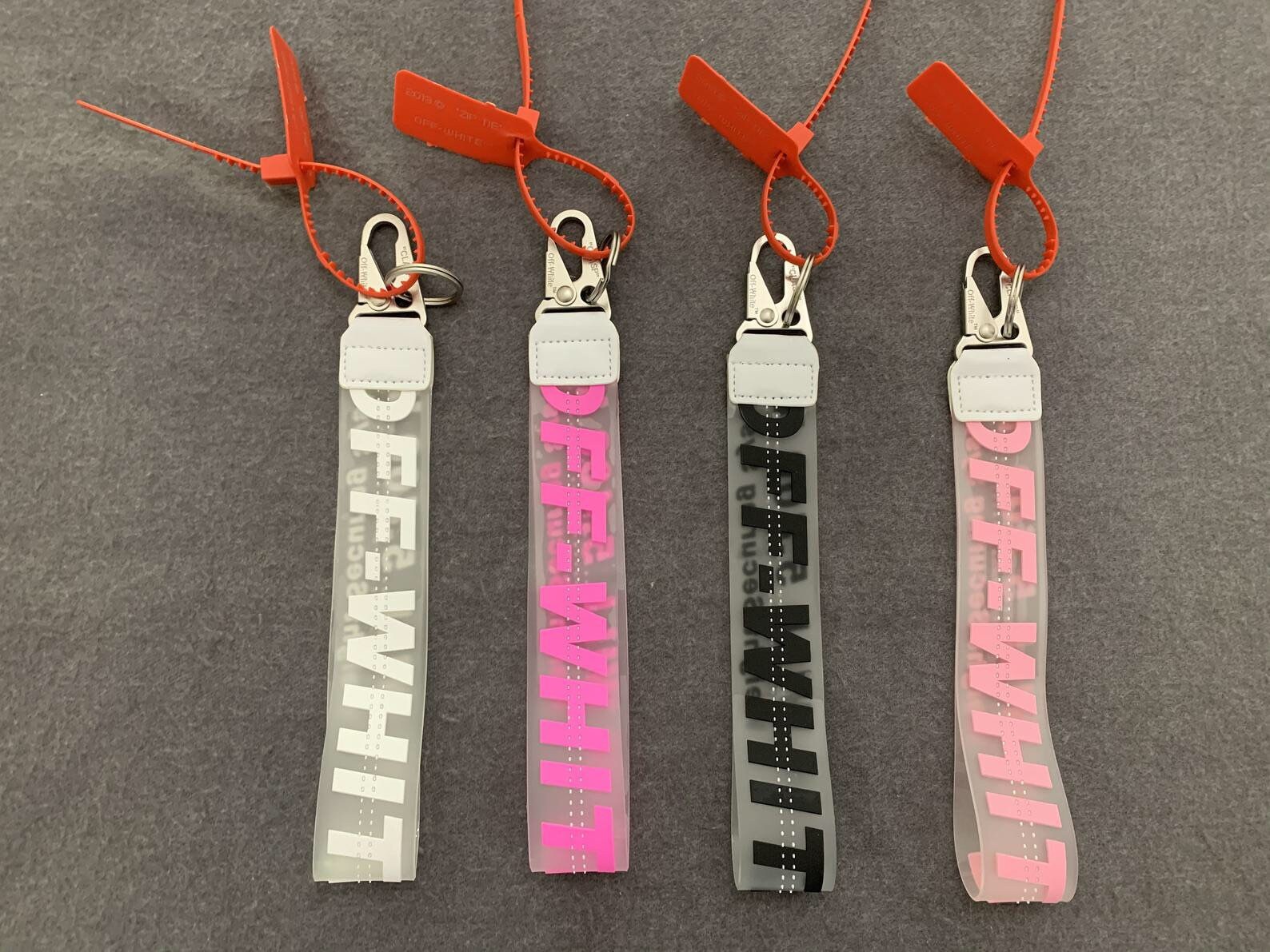 Industrial Belt Wrist Strap Clear 10.5” Keychain Lanyard USA Stock