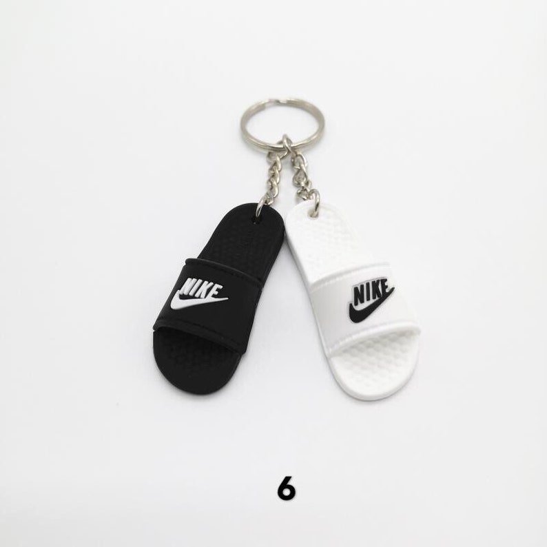 Nike Inspired Slides Pair 3D Keychain US Seller Etsy