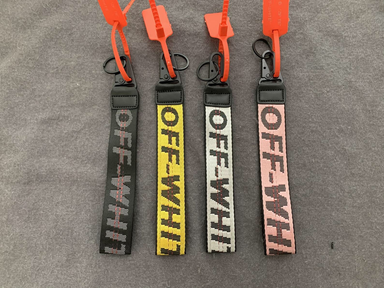 off white key holder
