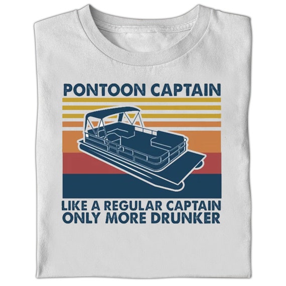 Pontoon captain like a regular captain T-shirt boat Vintage T-Shirt