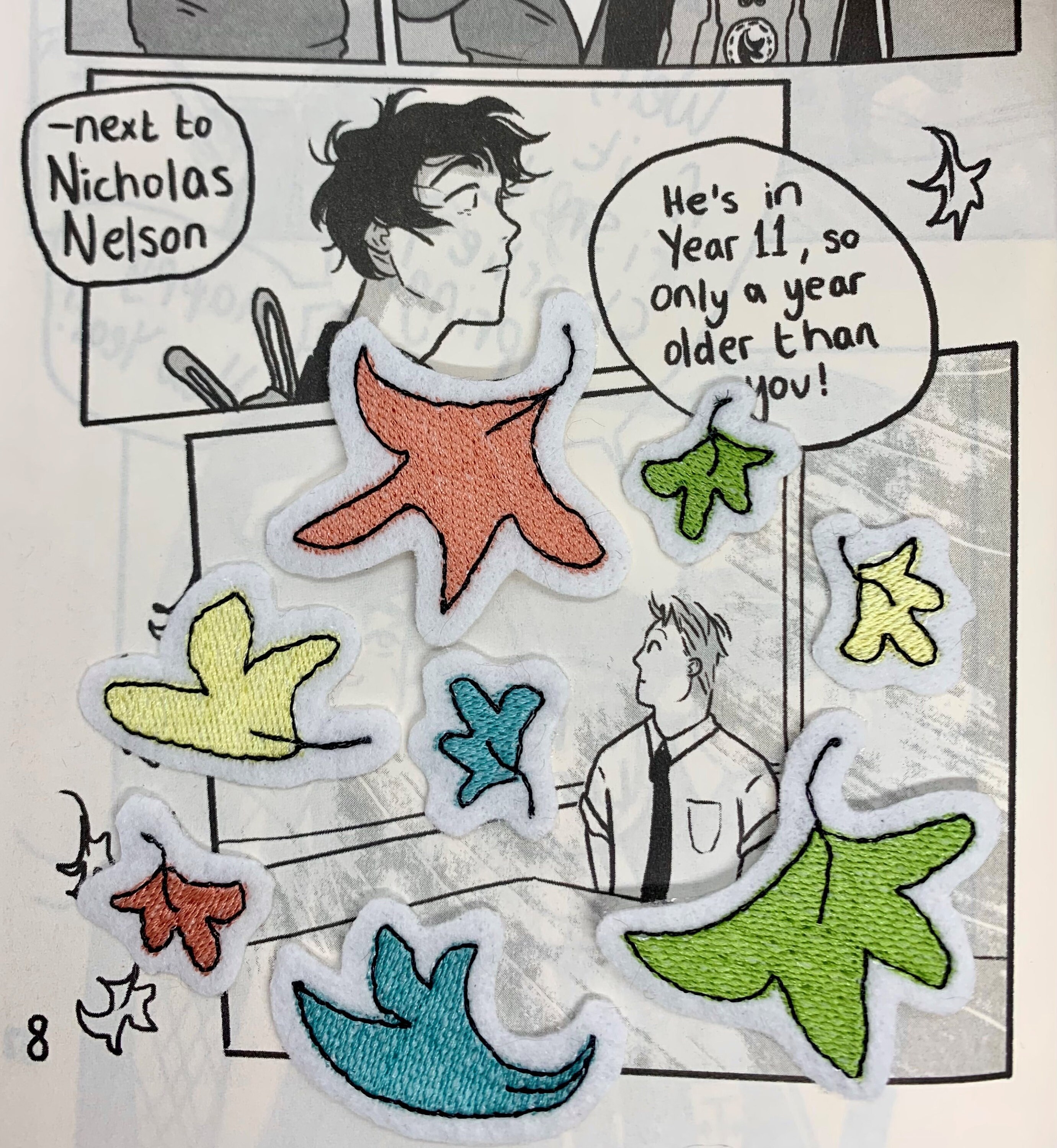 Heartstopper Leaves Embroidered Patches Etsy Ireland