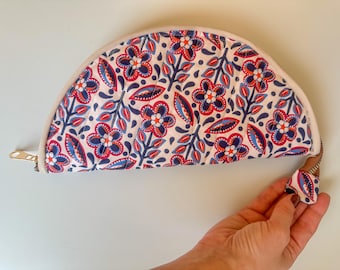 Patrón de costura en PDF para neceser redondo con diseño floral: proyecto acolchado para principiantes (descarga inmediata)