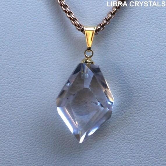 Lilac Quartz Hexagonal Generator Pendant Necklace… - image 3