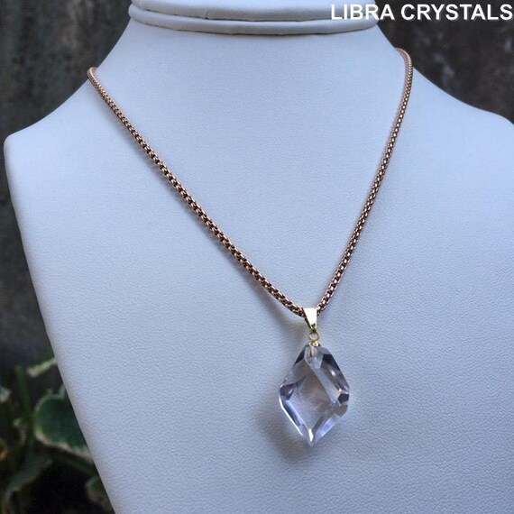 Lilac Quartz Hexagonal Generator Pendant Necklace… - image 11