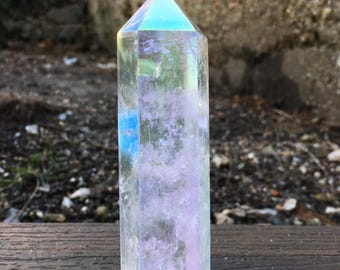Crystal Points Crackle Quartz Multicolor Color Towers