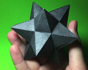 Shungite Merkaba Star Sacred Geometry Crystal Carving Metaphysical Decor 3in
