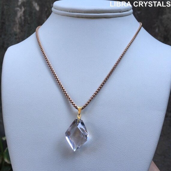 Lilac Quartz Hexagonal Generator Pendant Necklace… - image 9