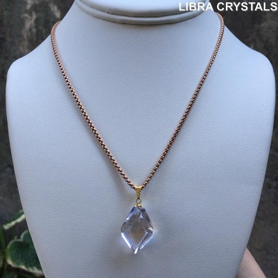 Lilac Quartz Hexagonal Generator Pendant Necklace… - image 8