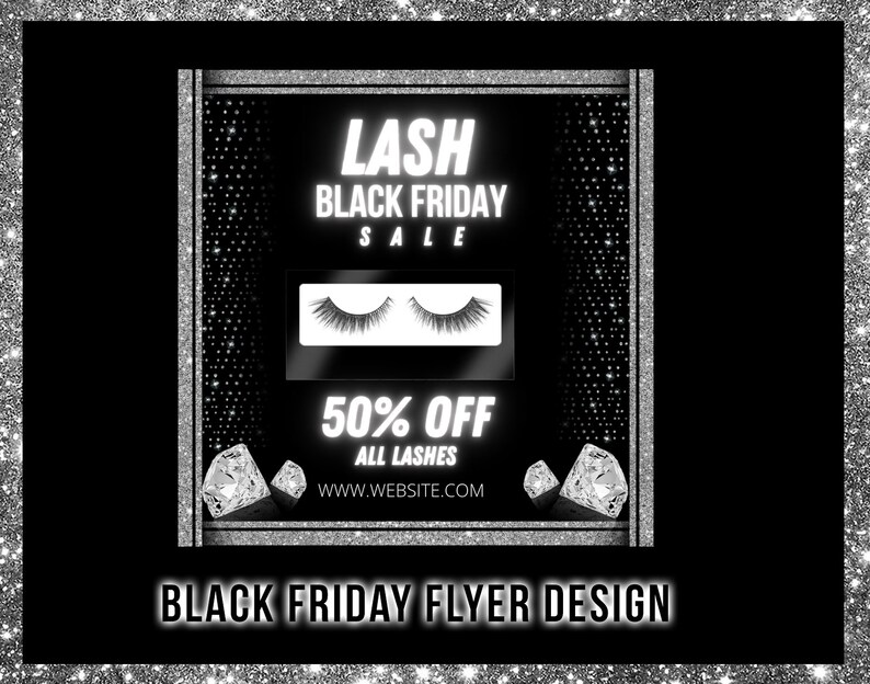 Lash Black Friday Sale Flyer Etsy